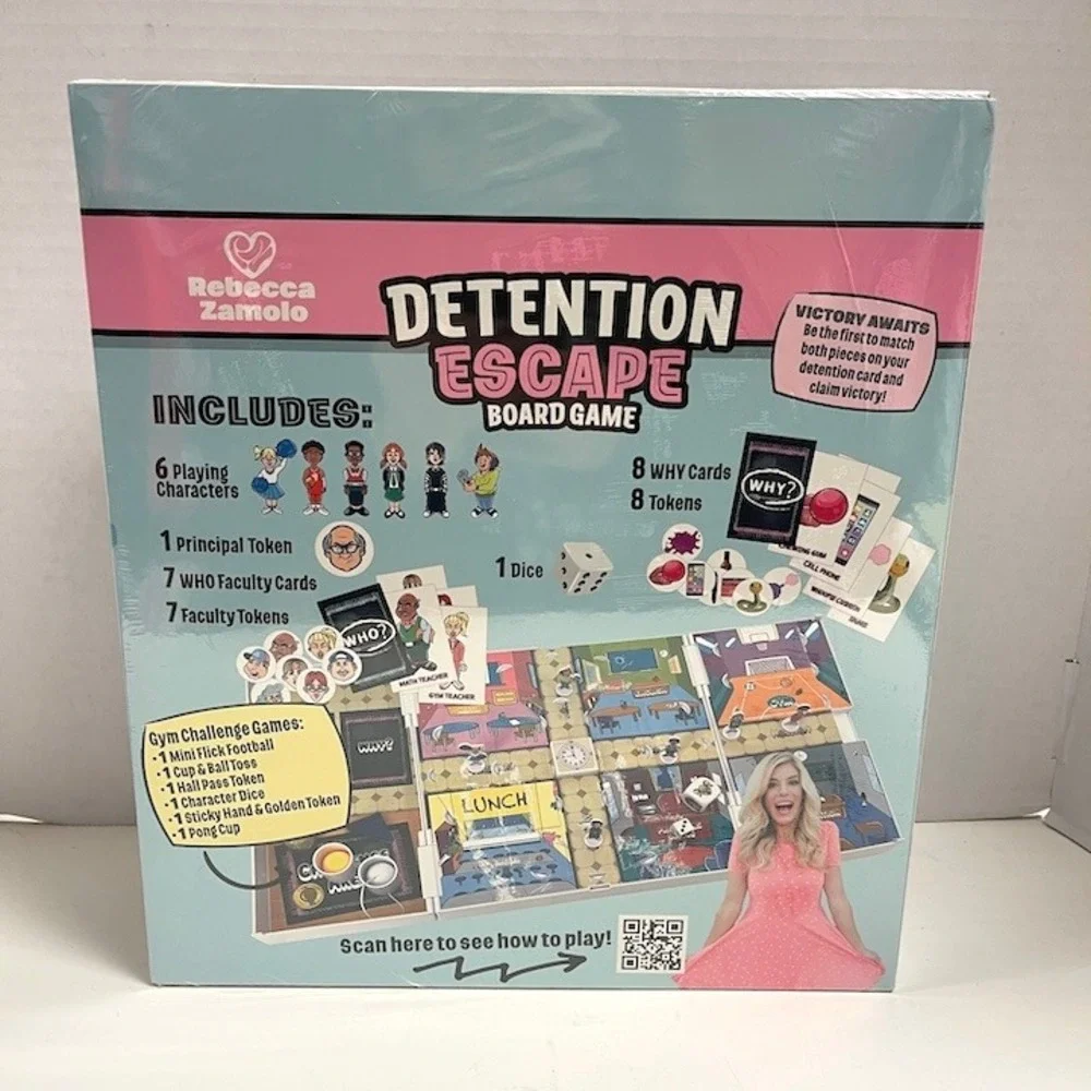 Rebecca Zamolo Detention Escape Board Game Kids Family Strategy‎ RBA01004 NEW